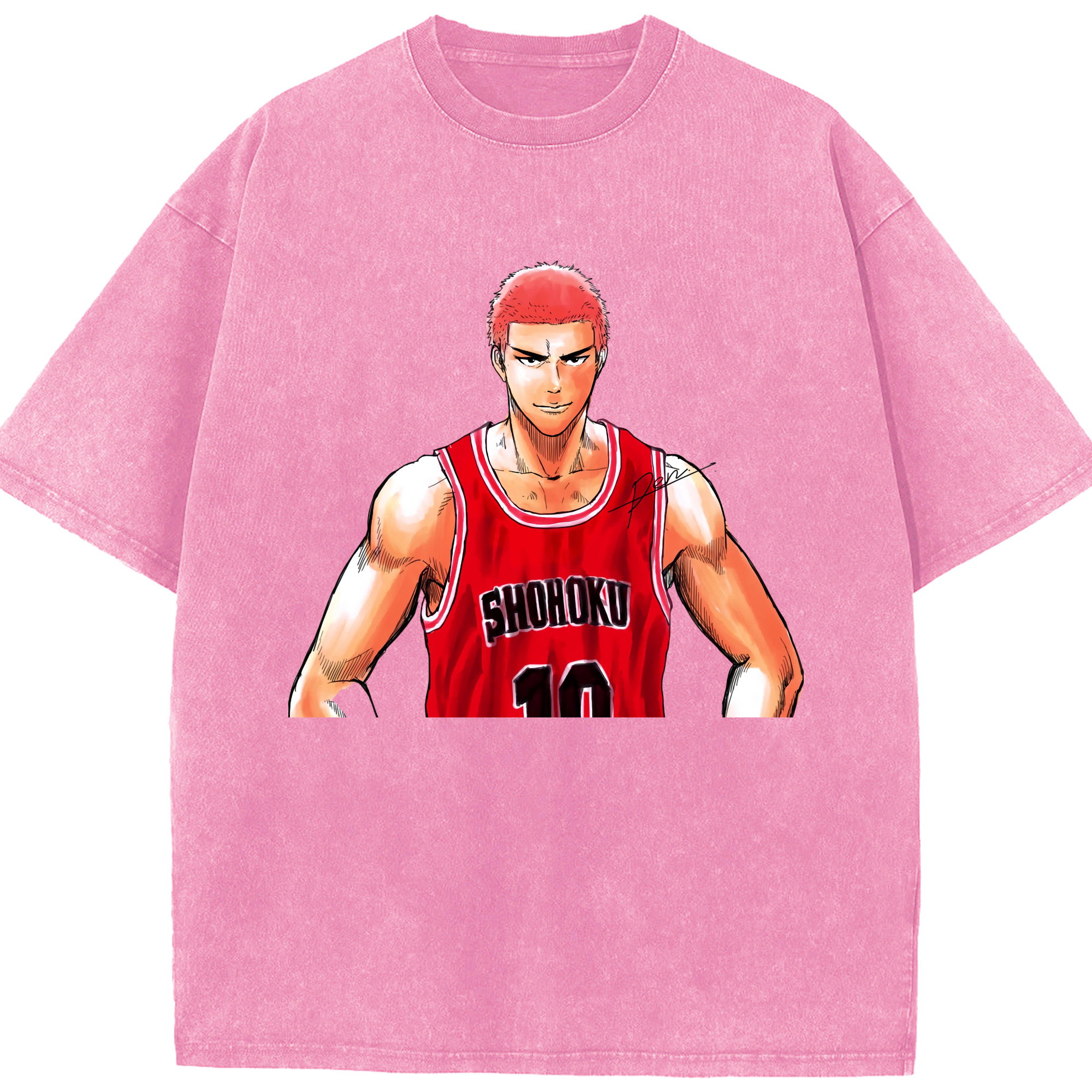 （画像用） SLAM DUNK／スラムダンク 綿100% ヴィンテージ風 半袖Tシャツ（フロントプリント）